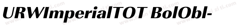 URWImperialTOT BolObl字体转换